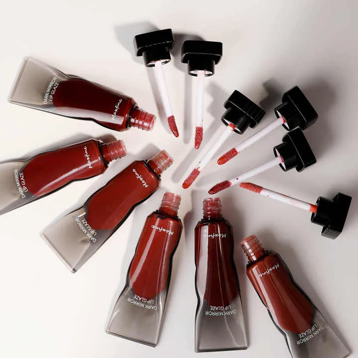 ترطيب الشفاه توهج زيت أحمر الشفاه السائل عالي اللمعان لون النفخ طلاء الشفاه عالي الصبغة Water Gloss Mirror Moisturizing Lip Glow Oil Liquid Lipstick High Shine Color Plumping High