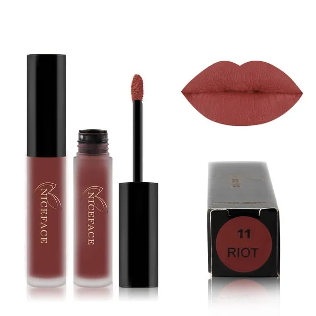 25 color matte liquid lipstick nude lip gloss makeup high pigment lip gloss waterproof lasting moisturizing cosmetics