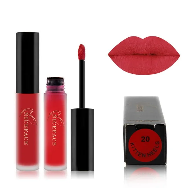 25 color matte liquid lipstick nude lip gloss makeup high pigment lip gloss waterproof lasting moisturizing cosmetics