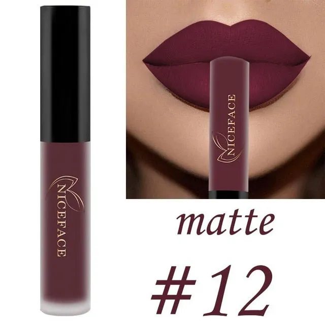 25 color matte liquid lipstick nude lip gloss makeup high pigment lip gloss waterproof lasting moisturizing cosmetics