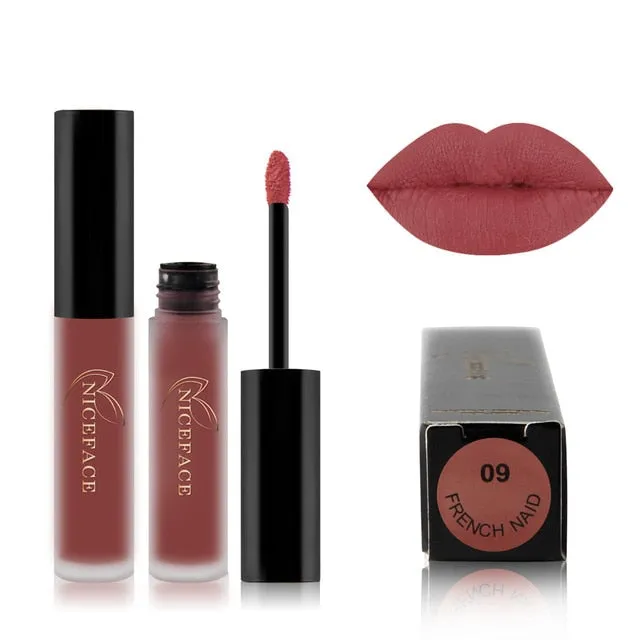 25 color matte liquid lipstick nude lip gloss makeup high pigment lip gloss waterproof lasting moisturizing cosmetics