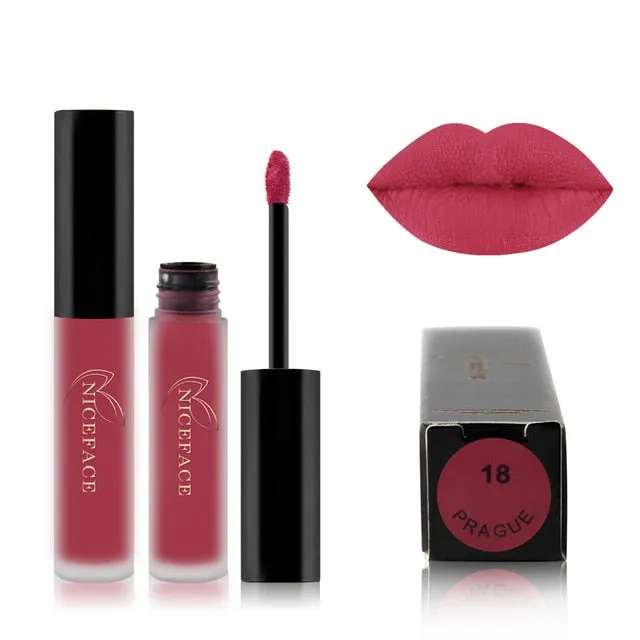 25 color matte liquid lipstick nude lip gloss makeup high pigment lip gloss waterproof lasting moisturizing cosmetics