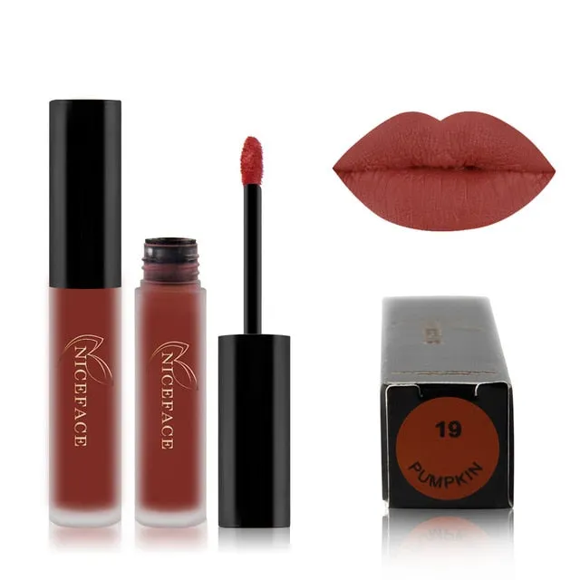 25 color matte liquid lipstick nude lip gloss makeup high pigment lip gloss waterproof lasting moisturizing cosmetics