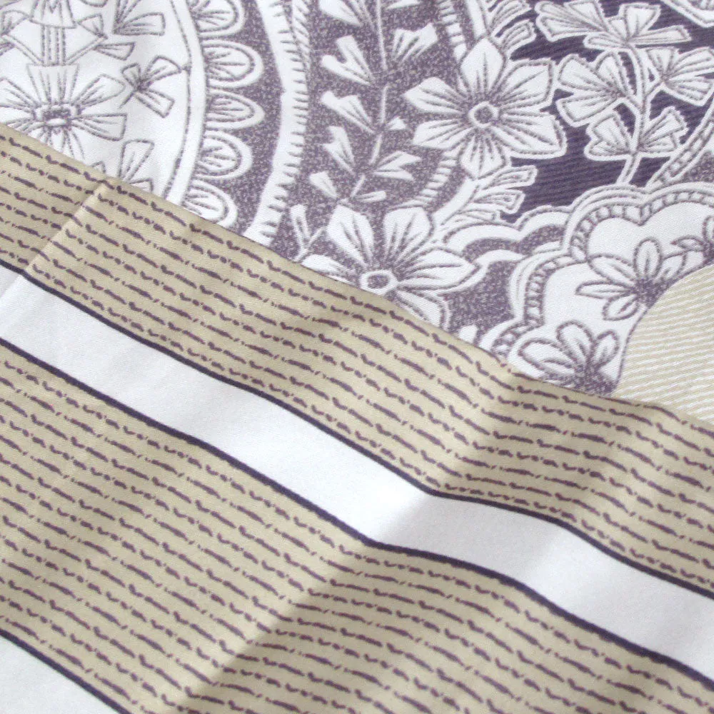 250TC Cotton Reversible Quilt Cover Set | Elizabeth | Queen