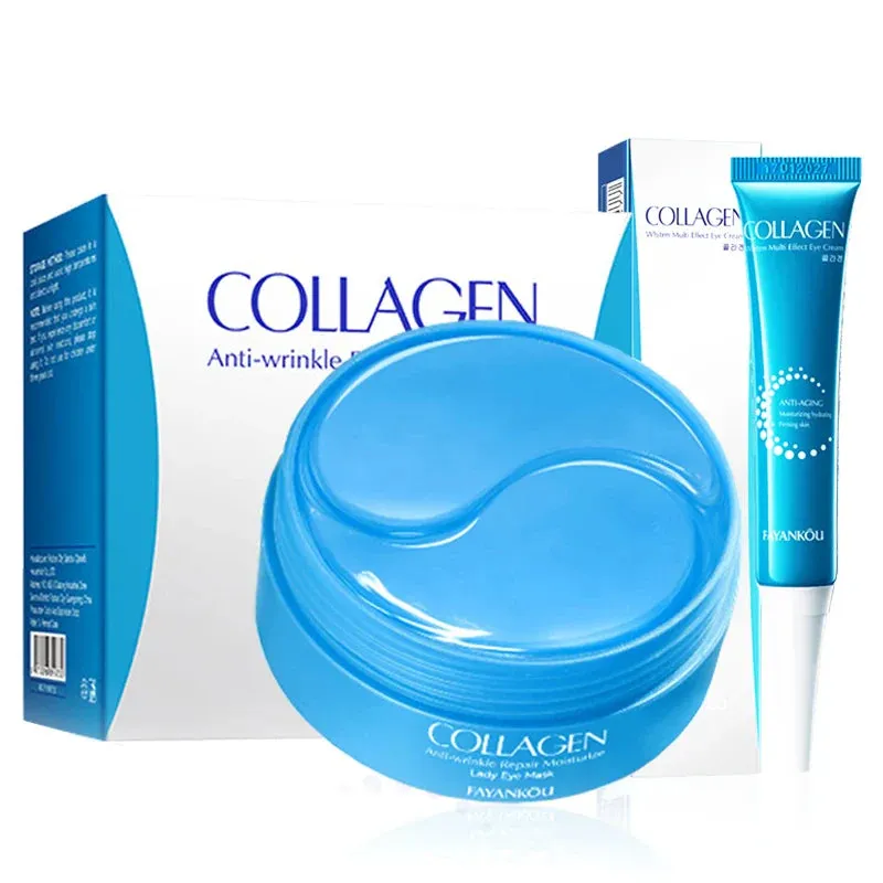 60 Piece Crystal Collagen Eye Mask Anti Dark Circles Remove Bags Firming Moisturizing Patches Gel Pads Skin Care