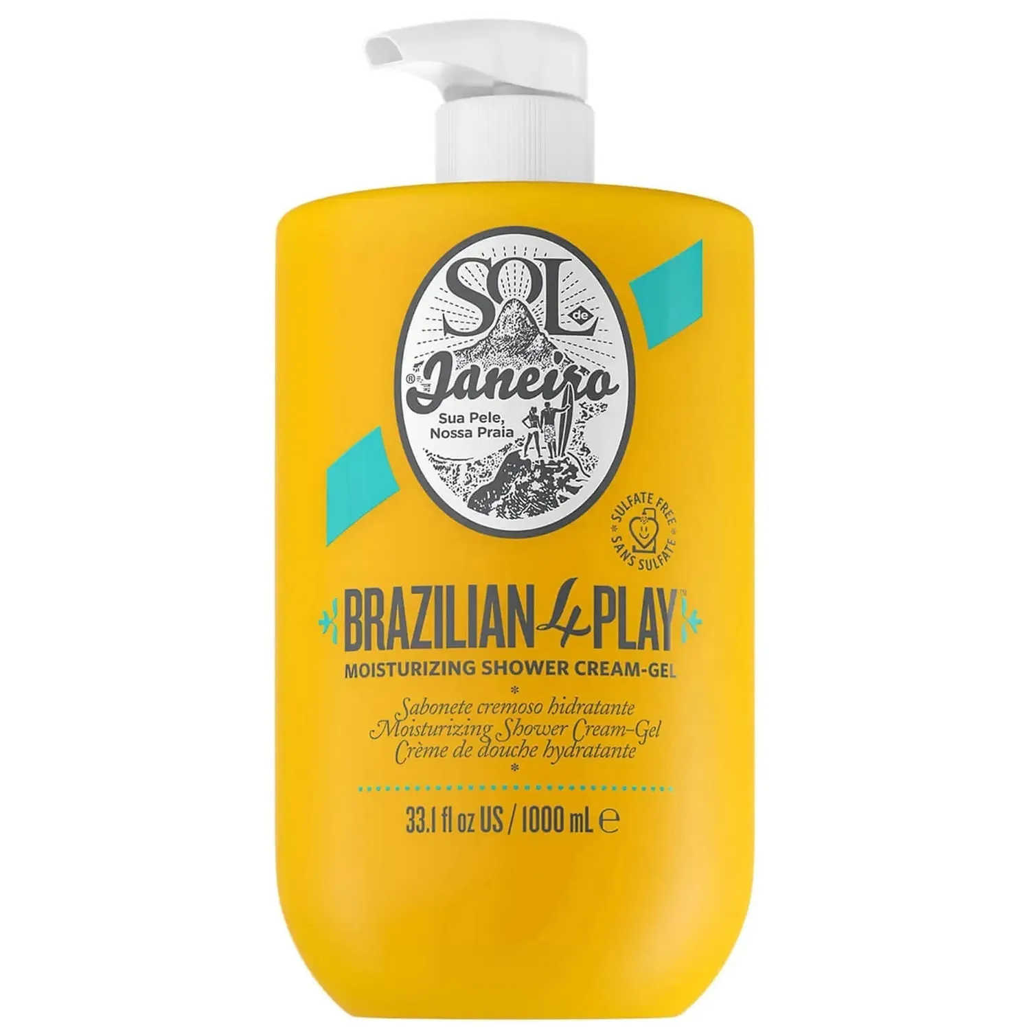 Brazilian 4 Play Moisturizing Shower Cream-Gel 1000ml
