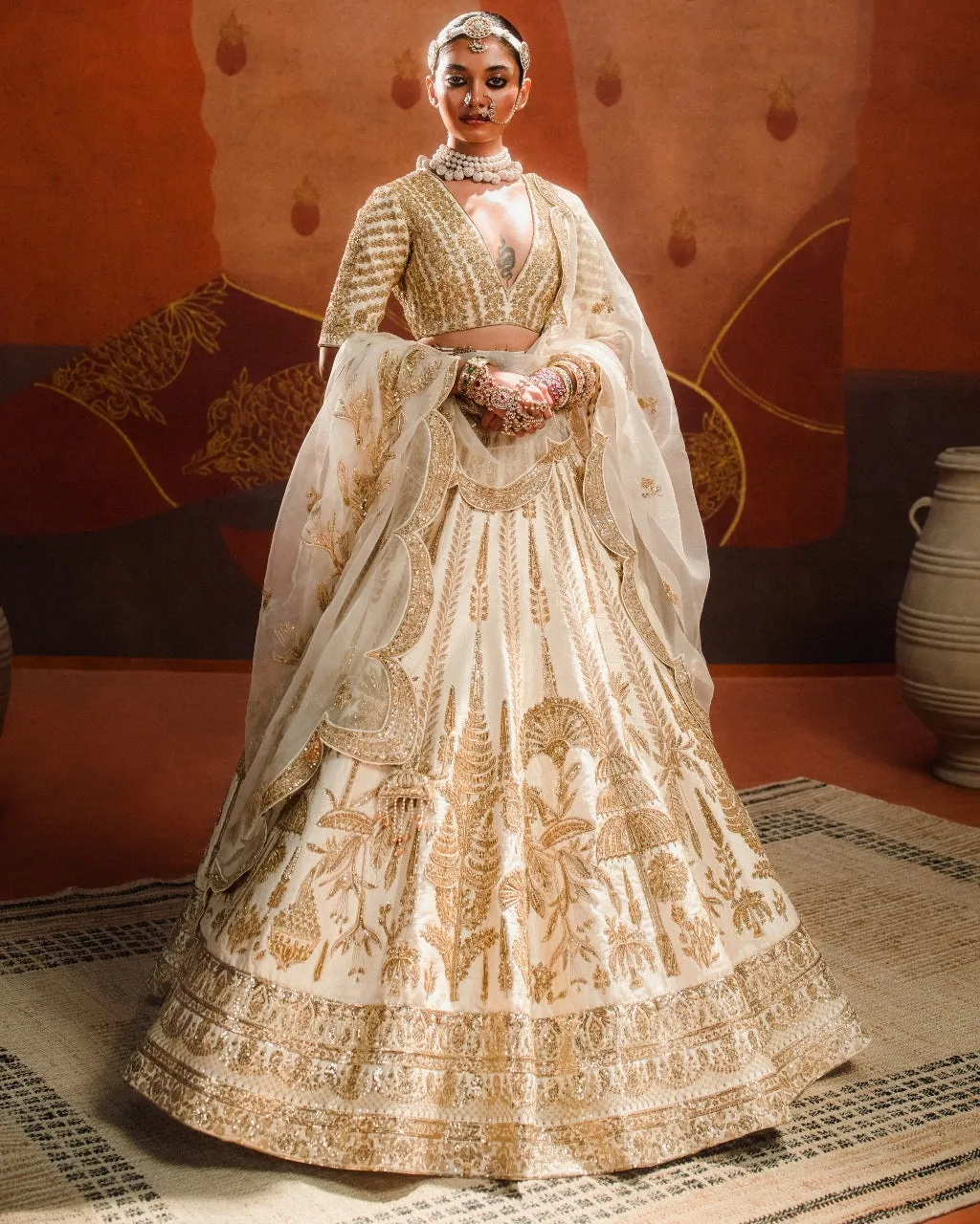 Malai Barfi Lehenga Set