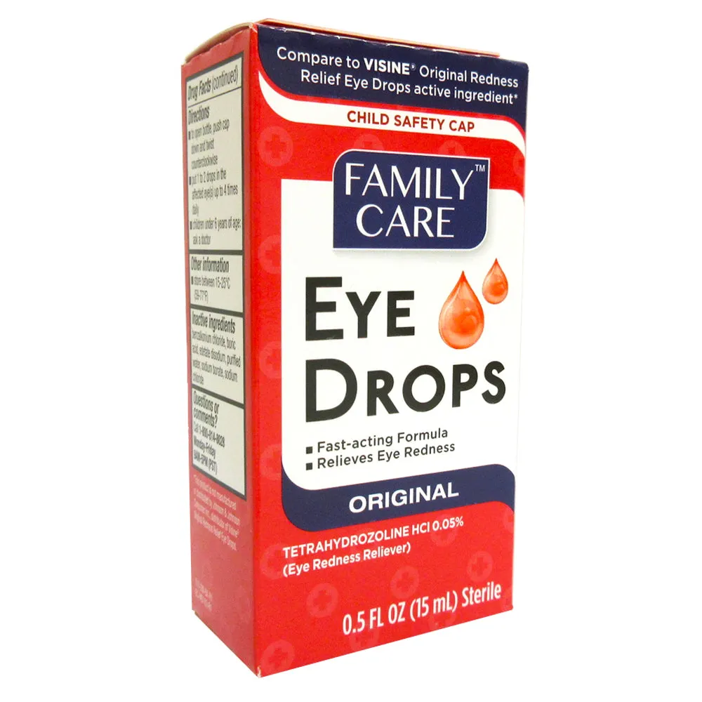 Redness Reliever Eye Drops Lubricant 0.5oz Calms Irritation Relief Moisturize