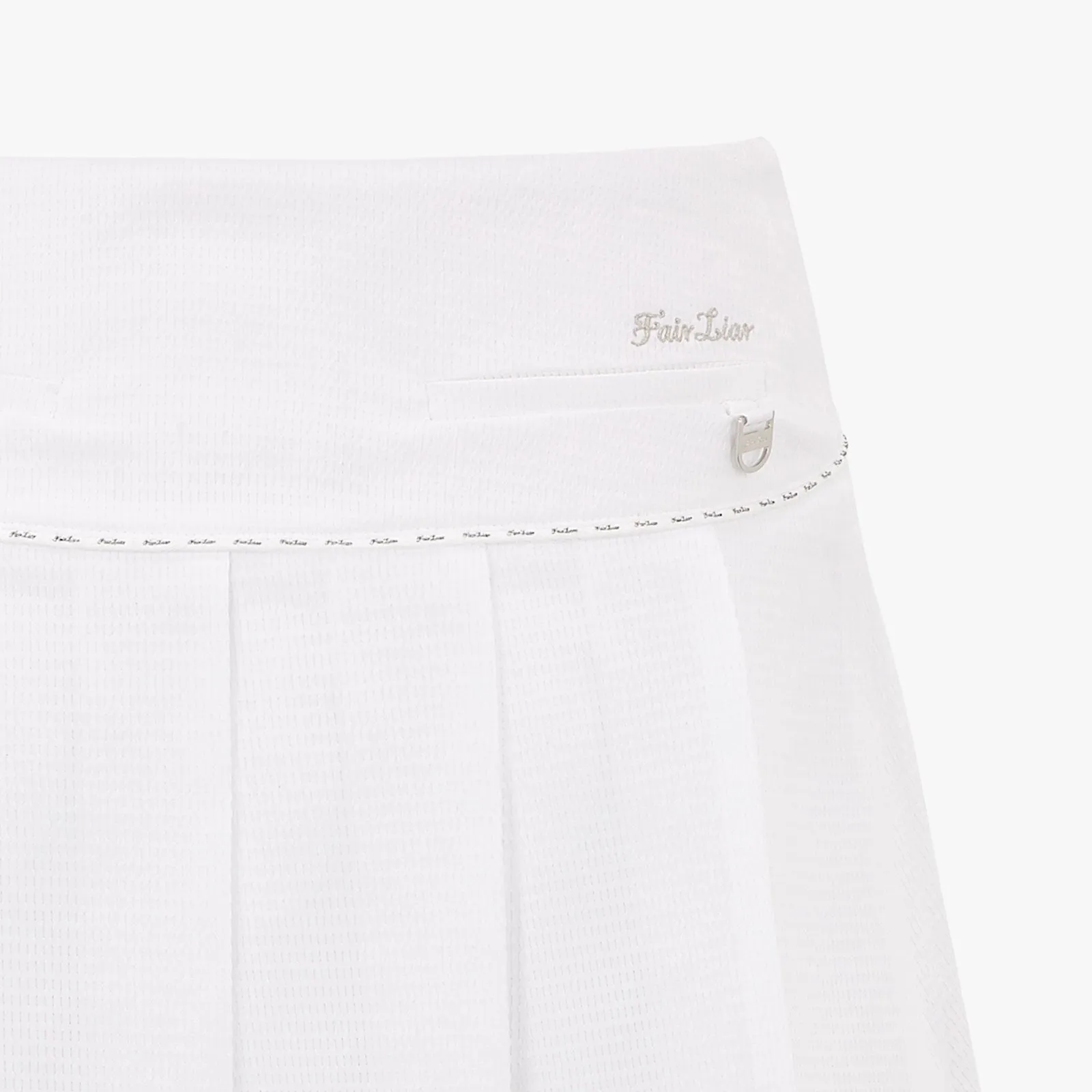 SEERSUCKER PLEATS SKIRT